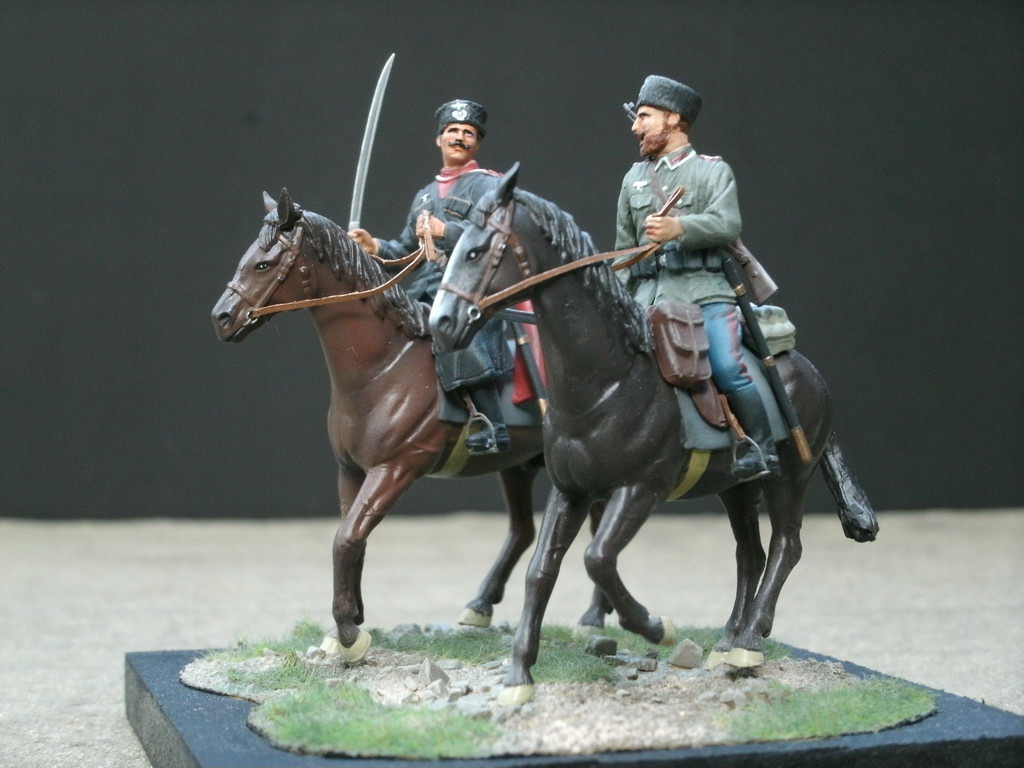 1/35 Resin Figure Model Kit Cossack cavalry Unpainted 878 new 